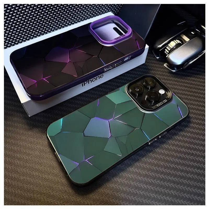 For iphone15promax Aurora Purple iphone16 phone case iPhone12 New iphone13Pro Hard iPhone11