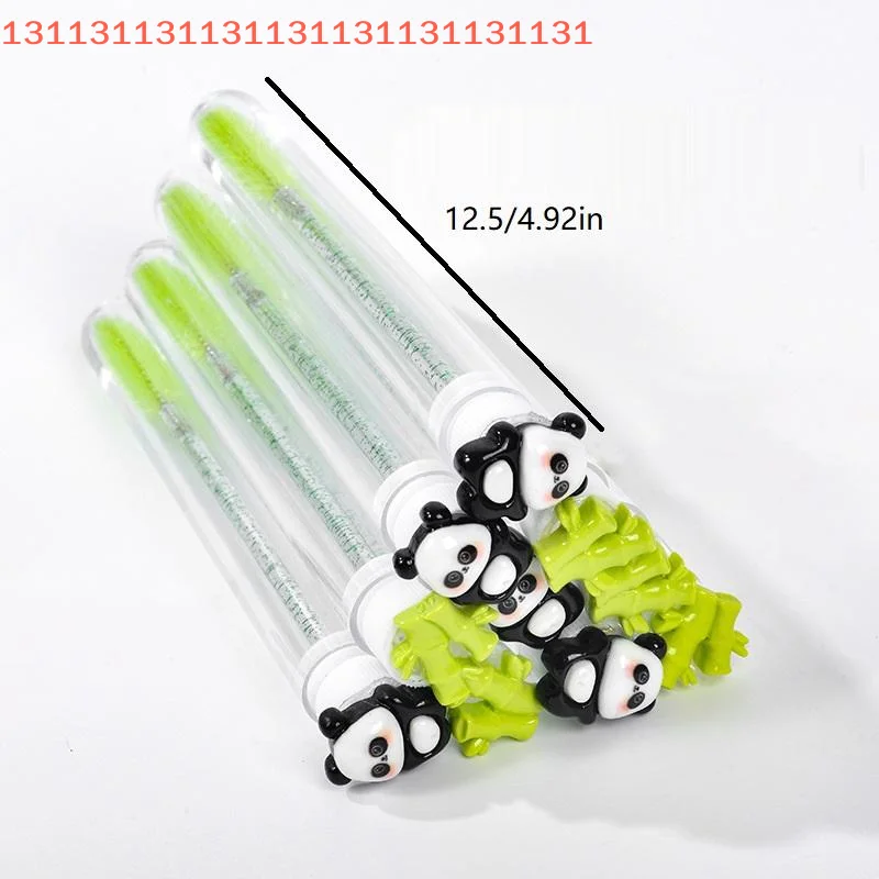 1/10 قطعة فرشاة لاش رمش فرش لملحقات رمش Spoolies تنظيف عصي الماسكارا أنبوب الباندا الخيزران أنبوب ماسكارا #6