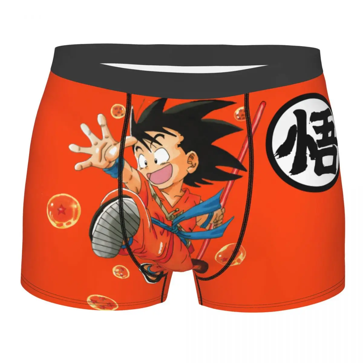 

Custom Male Fashion Novelty Goku Cartoons Underwear Super Saiyan Boxer Briefs Stretch Shorts Panties Underpants
