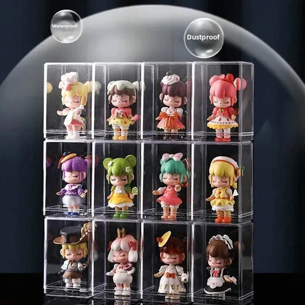 

Acrylic Blind Box Storage Display Stand Single Doll Showcase for Storage Box Dustproof Waterproof Transparent Display Boxes