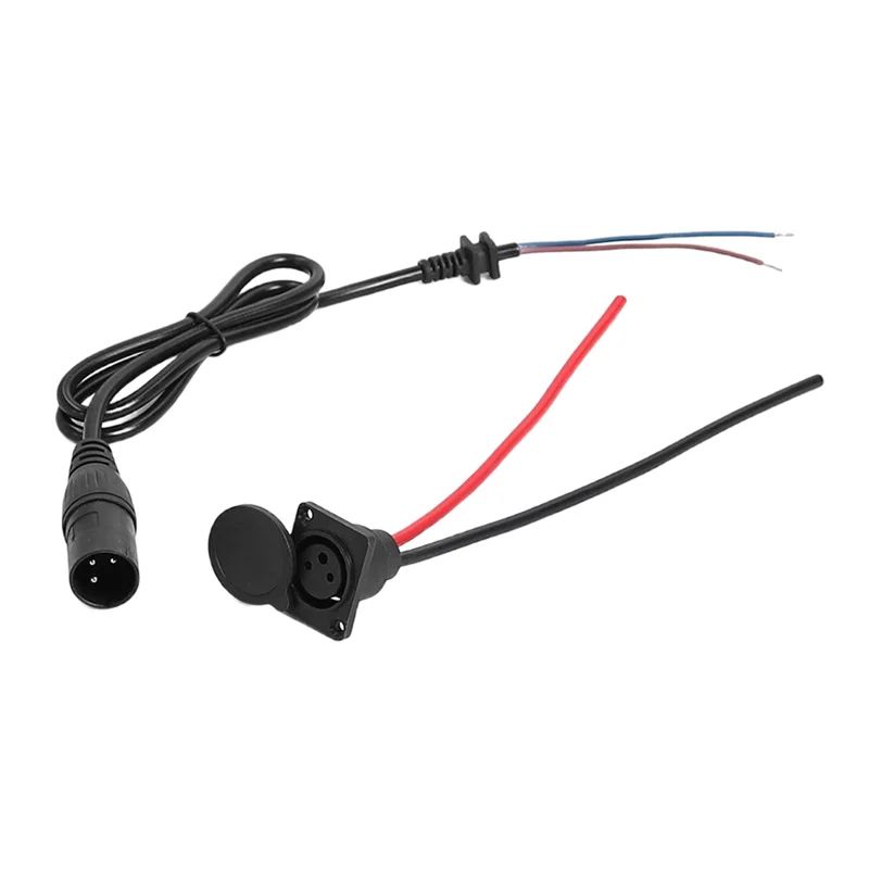 ABVE-E-Bikes 3-Pin شحن موصل الذكور والإناث التوصيل للدراجات البخارية الكهربائية E-الدراجات واجهة كابل PVC شحن ميناء الوصول