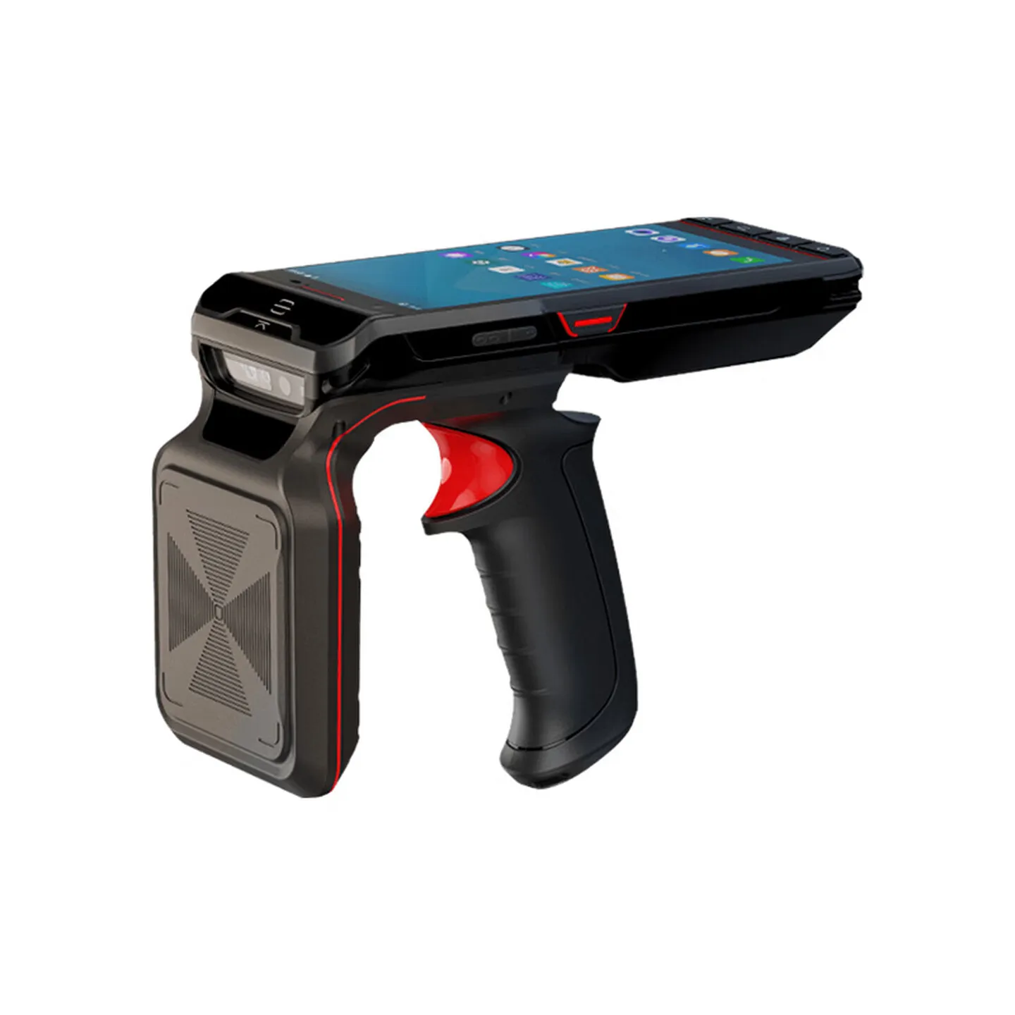 R501 UHF RFID Tag Long-Range Group Reading Barcode/QR Code Scanning 2D Scanner 4GB