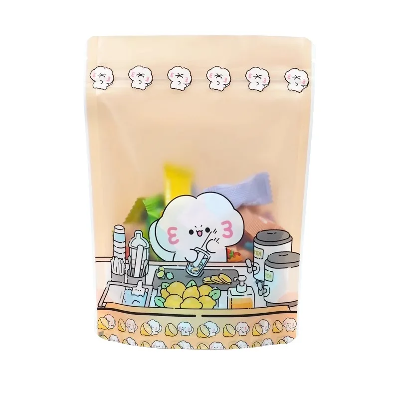 StoBag 50/100pcs Cartoon Food Packaging Bags Child Cute Stand Up Candy Snack Cookies Storage Kids Plastic Self-sealing Pouches - Image 6