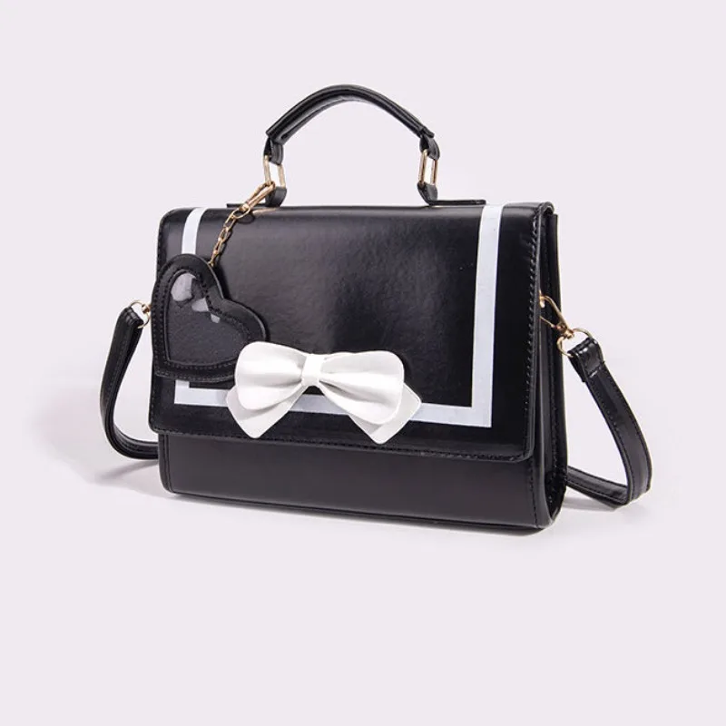 Ita Bag Sweet Bow PU Crossbody Bags for Girls 2024 New Elegant Cute Summer Handbag Simple Chic All Match Bolsas Mujer