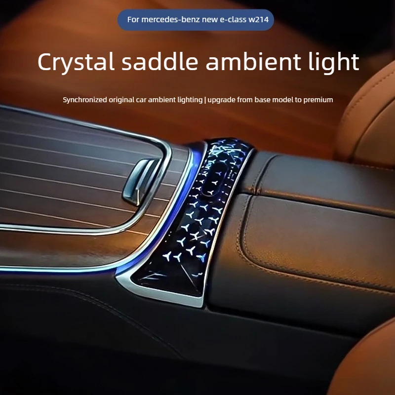 64 Colors For Mercedes Benz E Class C260L GLC300L GLC Central Control Saddle Light Armrest Box Car Interior Atmosphere Lamp