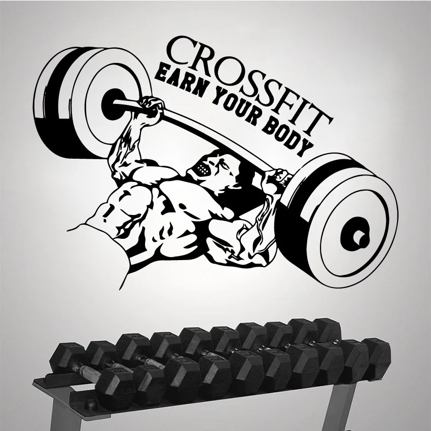 Fitness Room Sticker Waterproof Vinyl Wallpaper Home Decor Living Room Bedroom Decal Creative Stickers
