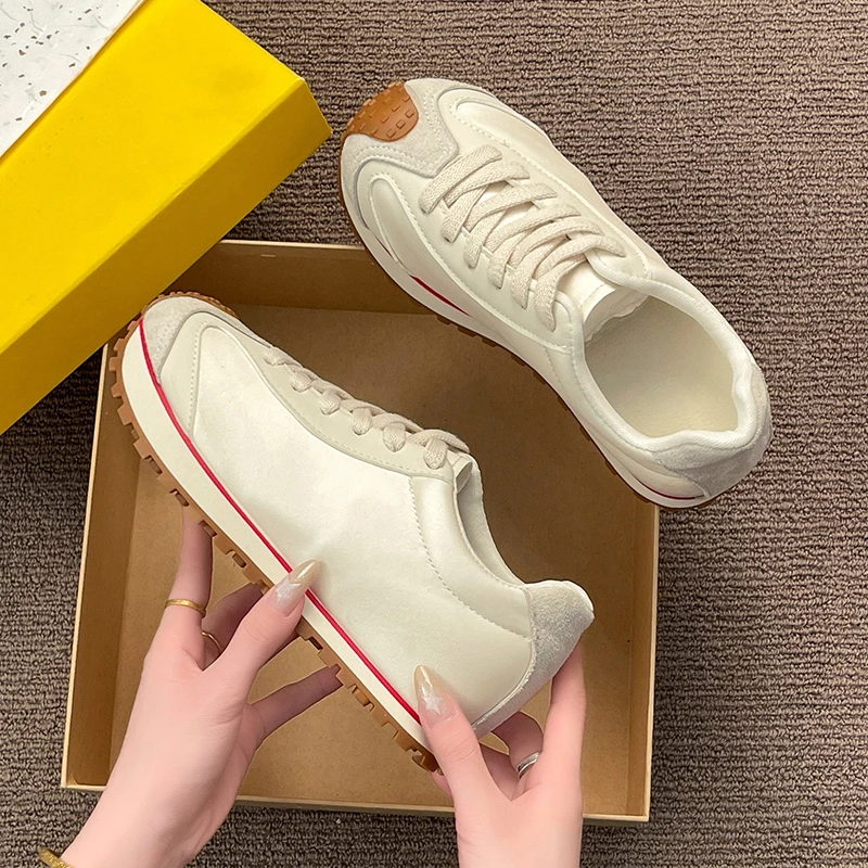 

Unisex Womens Casual Shoes Genuine Leather Suede Sneakers Mens Laceup Walking Shoes White Shoe Styles Designer Womens Shoes
