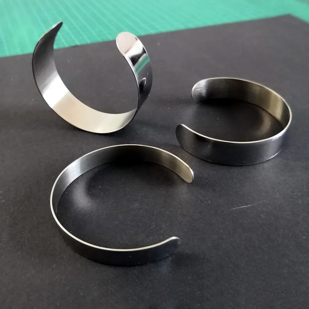 

8pcs Stainless Steel Inner Core 5Mm Reusable Diy Bracelet Making Mold Strong Durable For Jewelry Crafting Projects