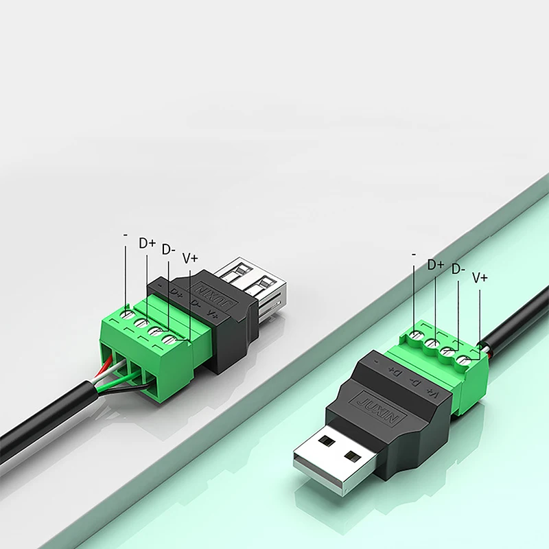 1Pc USB Solderless Plug USB Male female Mobile phone Keyboard Mouse Connector USB Plug.