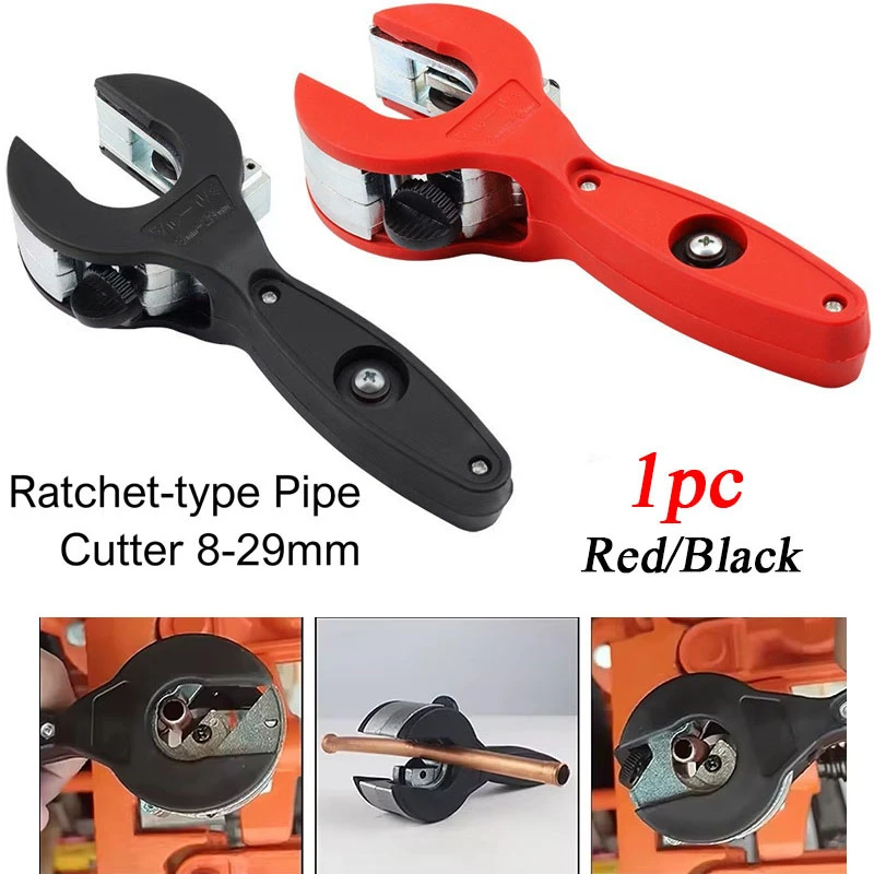 

1PC 8-29mm Ratchet Tube Pipe Cutting Tools Stainless Steel Copper Aluminium Pipe Cutter Scissors Multifunctional Hand Tool