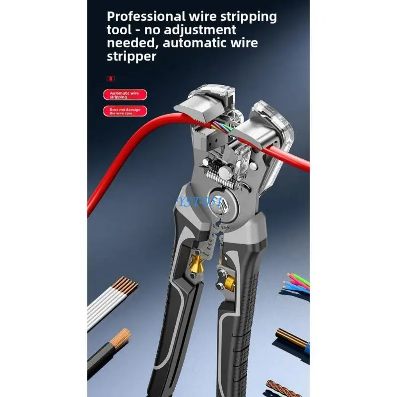 E15A Heavy Duty Automatic Wire Stripper Crimper For 0.2-10mm² Electrical Wire