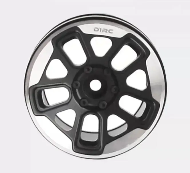 D1RC Rubicon 4pcs 2.2-Inch Aluminum Simulation Wheel Rims for RC Crawler Upgrade Compatible with Traxxas TRX-4 Axial SCX10 III