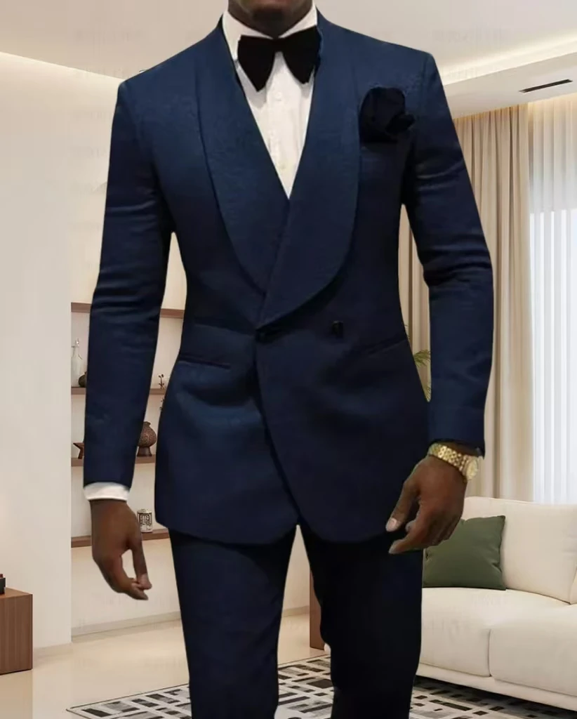 

Мужской костюм Костюм-двойка Формальный пиджак с пиковыми лацканами для знаменитостей Обычный костюм Костюмы на заказ Мужской костюм на свадьбу