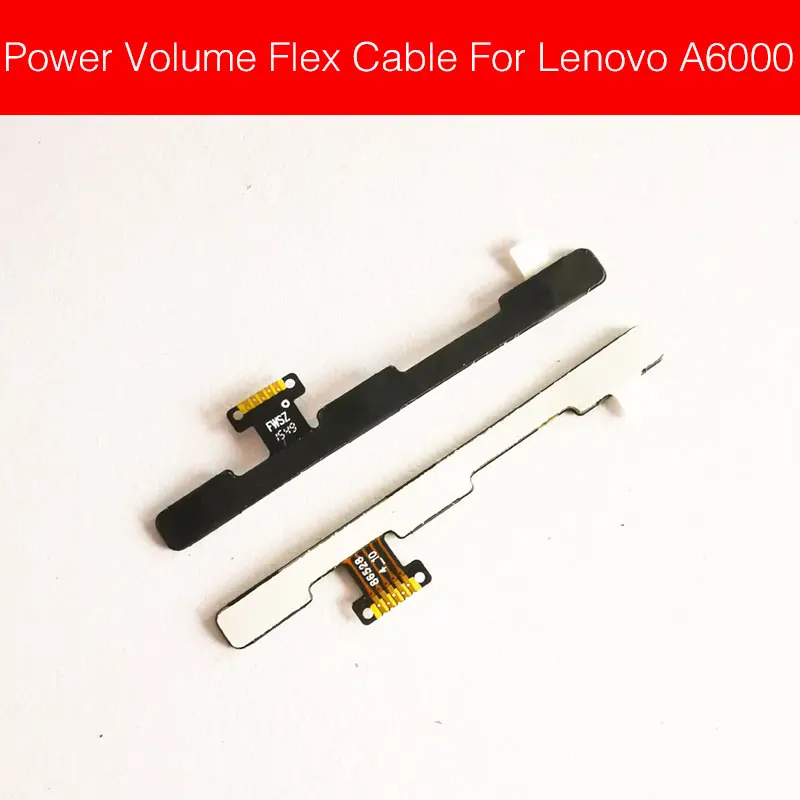 

Гибкий ленточный кабель питания и громкости для Lenovo A6000, переключатель кнопки питания и боковые клавиатуры громкости, гибкий кабель, запасные части для ремонта