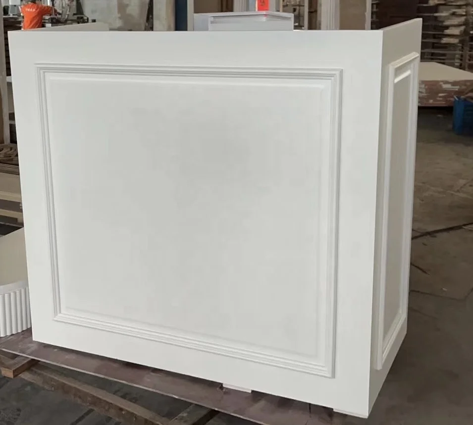 small reception desk beauty salon elegante white for hospital