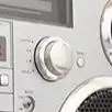 Brooklyn Wireless Bluetooth Speaker Silver 1980s-Style Portable Boombox with CD Player Cassette Player FM Radio USB
