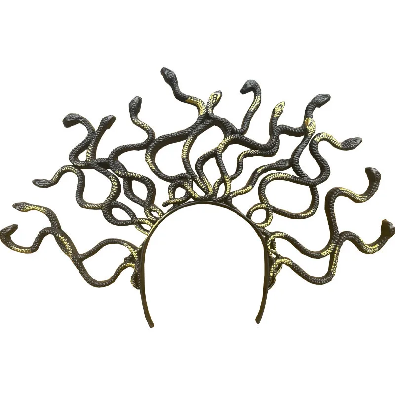 ميدوسا الأفعى هيرباند هالوين تأثيري الشعر التبعي الأساطير اليونانية غطاء الرأس #4