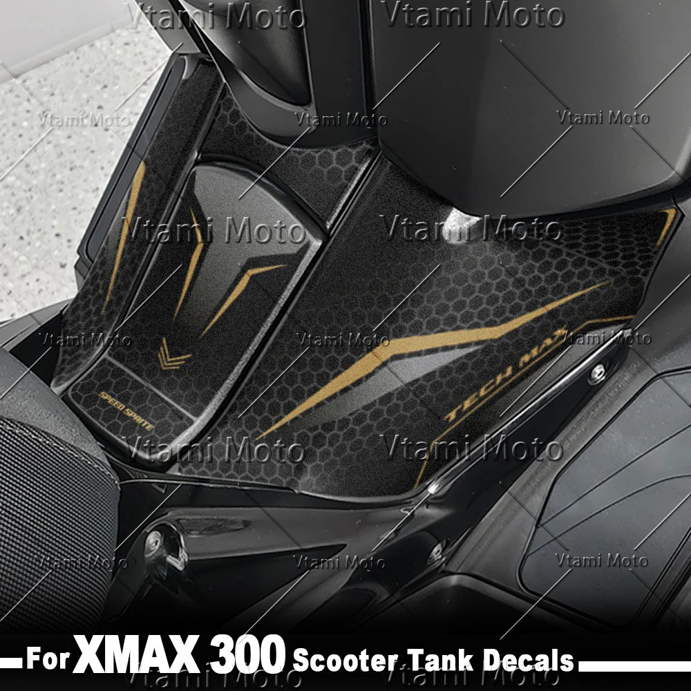 Motorcycle Fuel Tank Sticker Scooter Tank Pad Protection Decal For XMAX 300 2023-2026
