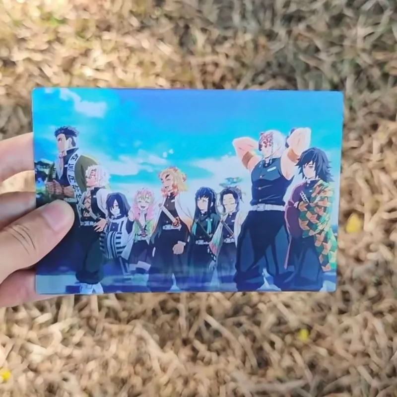 

Creative Demon Slayer Cards Tanjirou Anime Action Figure Cartoon Grating Card Cute Toys Children Birthday Gift Anime Merchandise