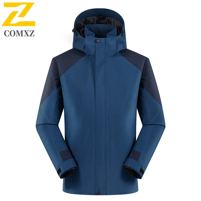 

Зарядная куртка для мужчин и женщин, ветрозащитная водонепроницаемая дышащая ветровка с капюшоном для кемпинга, пешего туризма, штурмовика, командная куртка