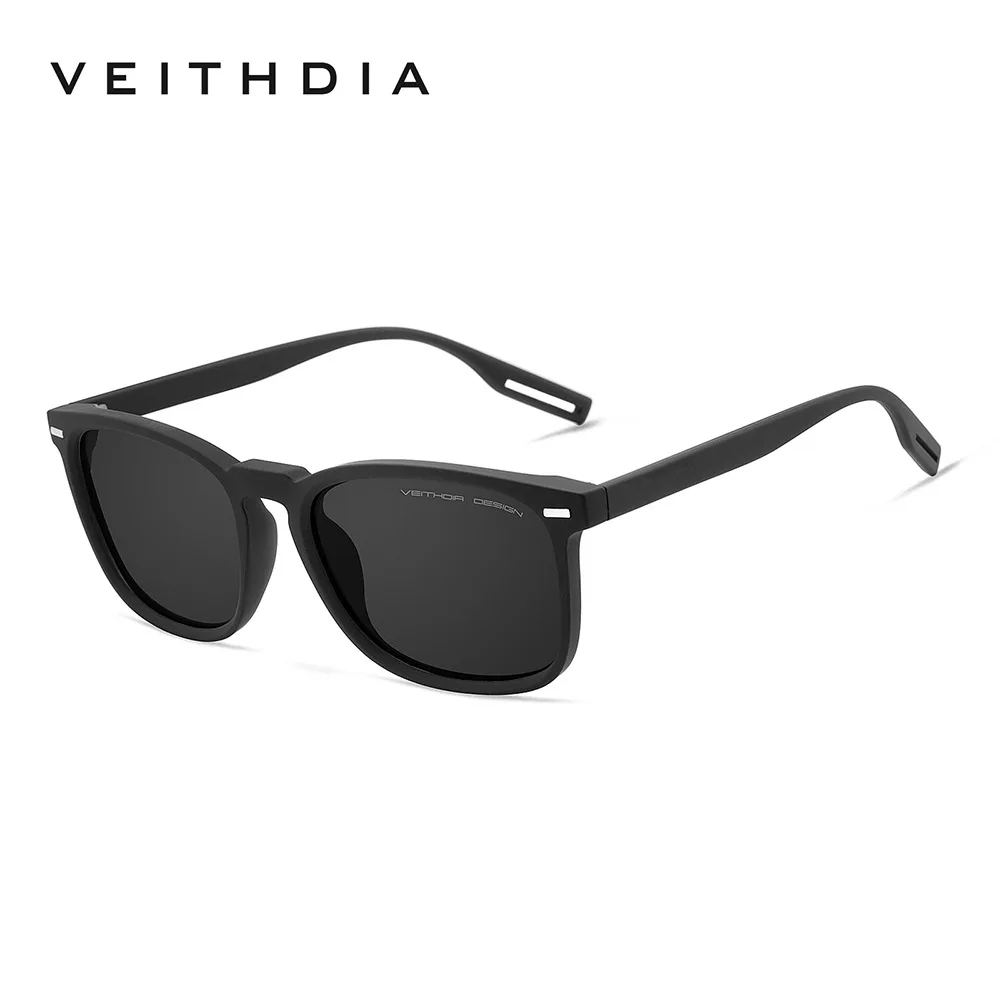 VEITHDIA Mode Klassieke Gepolariseerde Heren Zonnebril, Rijbril Voor Mannen, UV400 Bescherming Meekleurende Zonnebril 7508