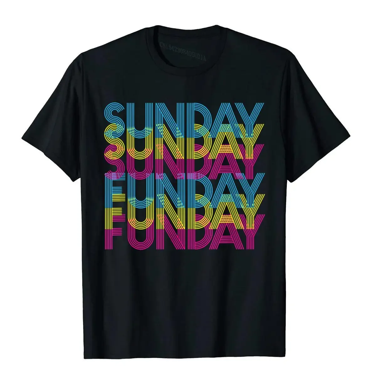 Sunday Funday Tee T-Shirt Printing T Shirts T Shirt For Men New Design Cotton Unique Top T-Shirts Christmas Clothing