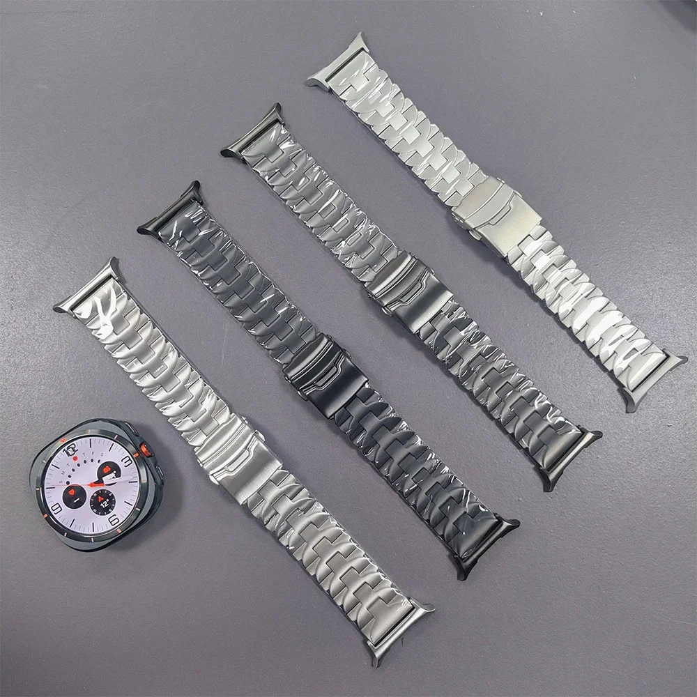 Cinturino in titanio da lavoro per Samsung Galaxy Ultra 7 47mm cinturino da uomo per Samsung Galaxy Ultra Watch 7 47mm cinturino in metallo