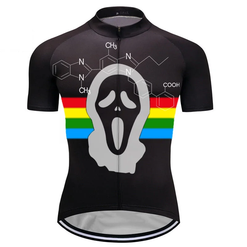 

Black Fashion Short Sleeve Bike Jersey Motocross Cycl Top Wheel Wear Shirt Quality Ghost Apparel Track Cycling Bicycle Clothes