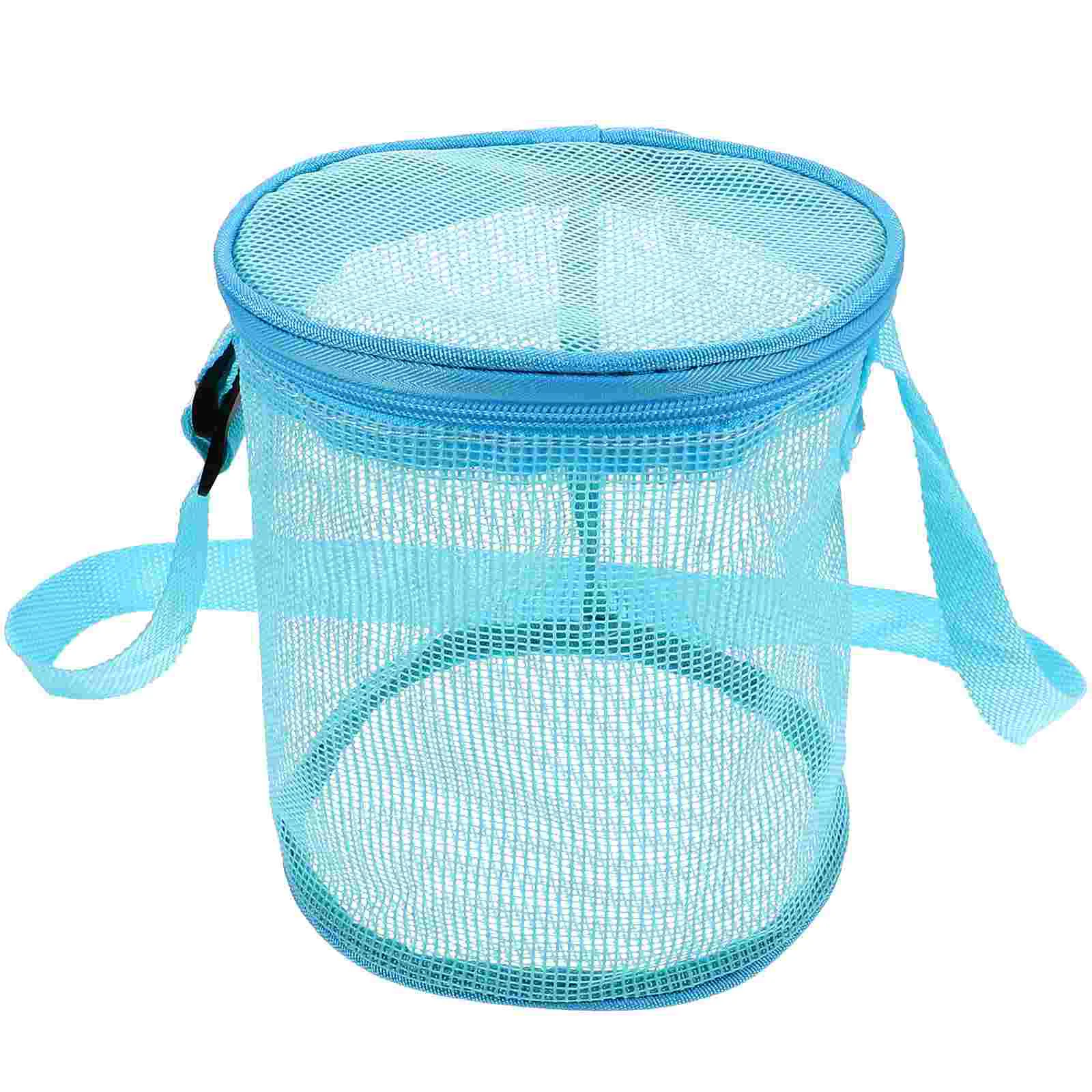 Strandopbergtas Draagbare grote capaciteit BBQ-zandspeelgoed Kinderen Pvc Kinderemmer Mesh