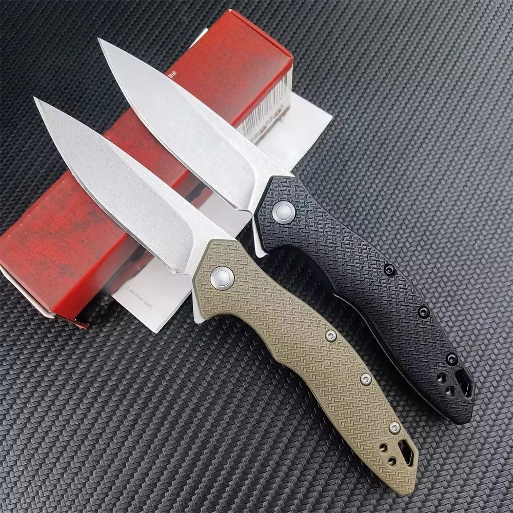 EDC Outdoor KS 1845 Shoreline Assisted Folding Knife 8Cr13 Blade Nylon Handle Tacticals Self Defense Hunting Camping Knive