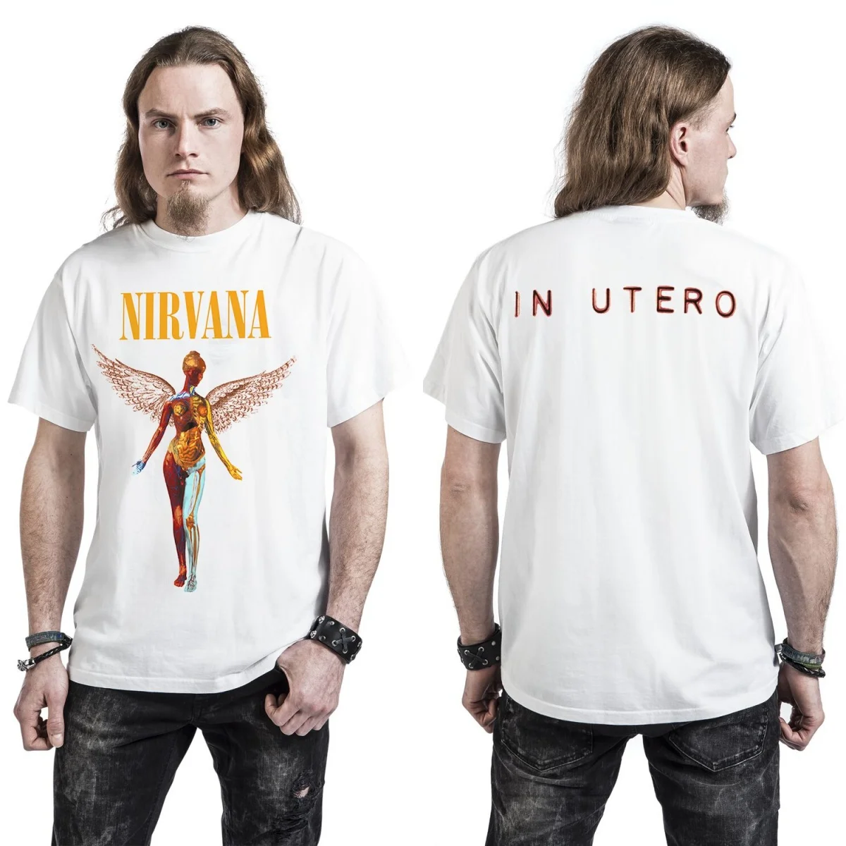 Neues Nirvana-Grafik-Baumwoll-T-Shirt, Unisex, Sommer, kurzärmelig, modisches Marken-T-Shirt, luxuriöses, lässiges Vintage-T-Shirt – Detail 2