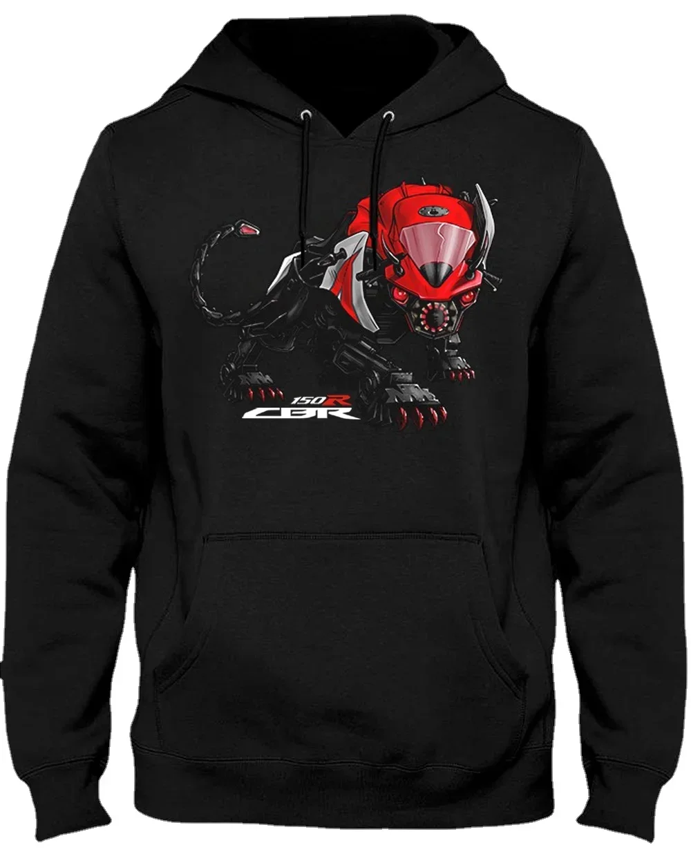 Classic Japanese Motorcycle CBR 150R Panther Inspiration Pullover Hoodie New 100% Cotton Casual Mens Sweatshirt Streetwear