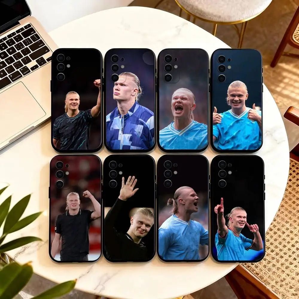 Erling Haaland  Phone Case For Samsung S25,S24,S21,S22,S23,S30,Ultra,S20,Plus,Fe,Lite,Note,10,Black Cover