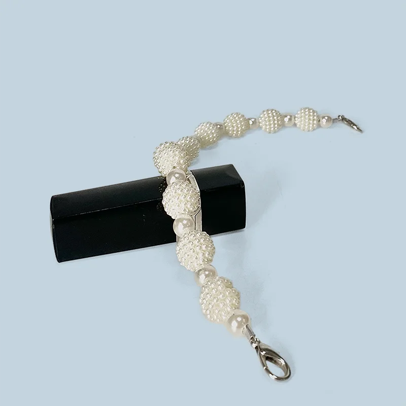 27CM Pearl Chain Handmade Bag with Water Cup Handheld Chain Replace Yangmei Pearl Handheld Bag Short Chain