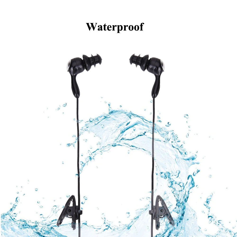 3.5mm Wired Noise Reduction Earphone IPX8 Waterproof Music Headphone Silicone Ear Plug In-Ear Sleep Headset For Mobile Phone MP3