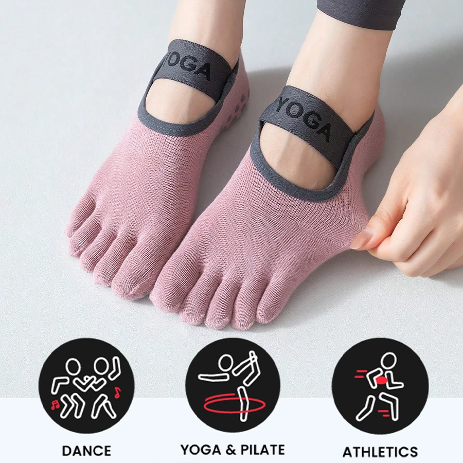 

Новый индивидуальный логотип OEM, оптовая продажа, высококачественные толстые противоскользящие нескользящие женские носки для спорта и фитнеса, йоги