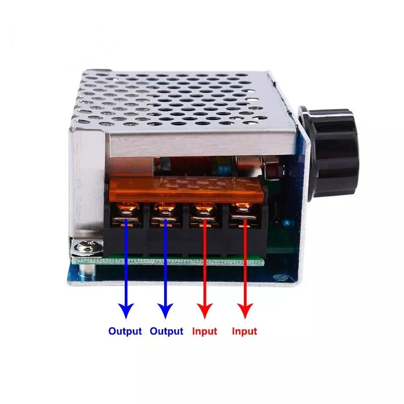 4000W 220V AC SCR Motor Speed Controller Module Voltage Regulator Temperature Dimmer for Electric Furnace Water Heater LED Light