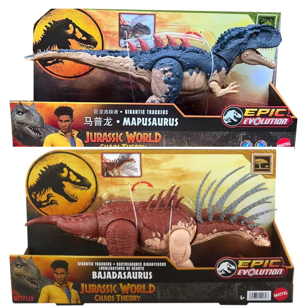 

Jurassic World Gigantic Trackers Bajadasaurus Dinosaur Mapusaurus Action Figure Toy Large Species Collectible Figurines Gifts