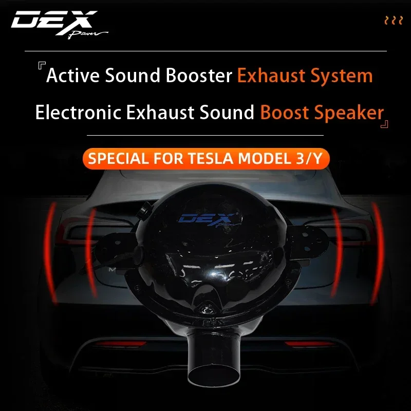 

IN STOCK DEX Electronic Speaker Turbo Sound 100% Perfect Fit Tesla Model 3 Model Y Active Electronic Sound Exhaust System