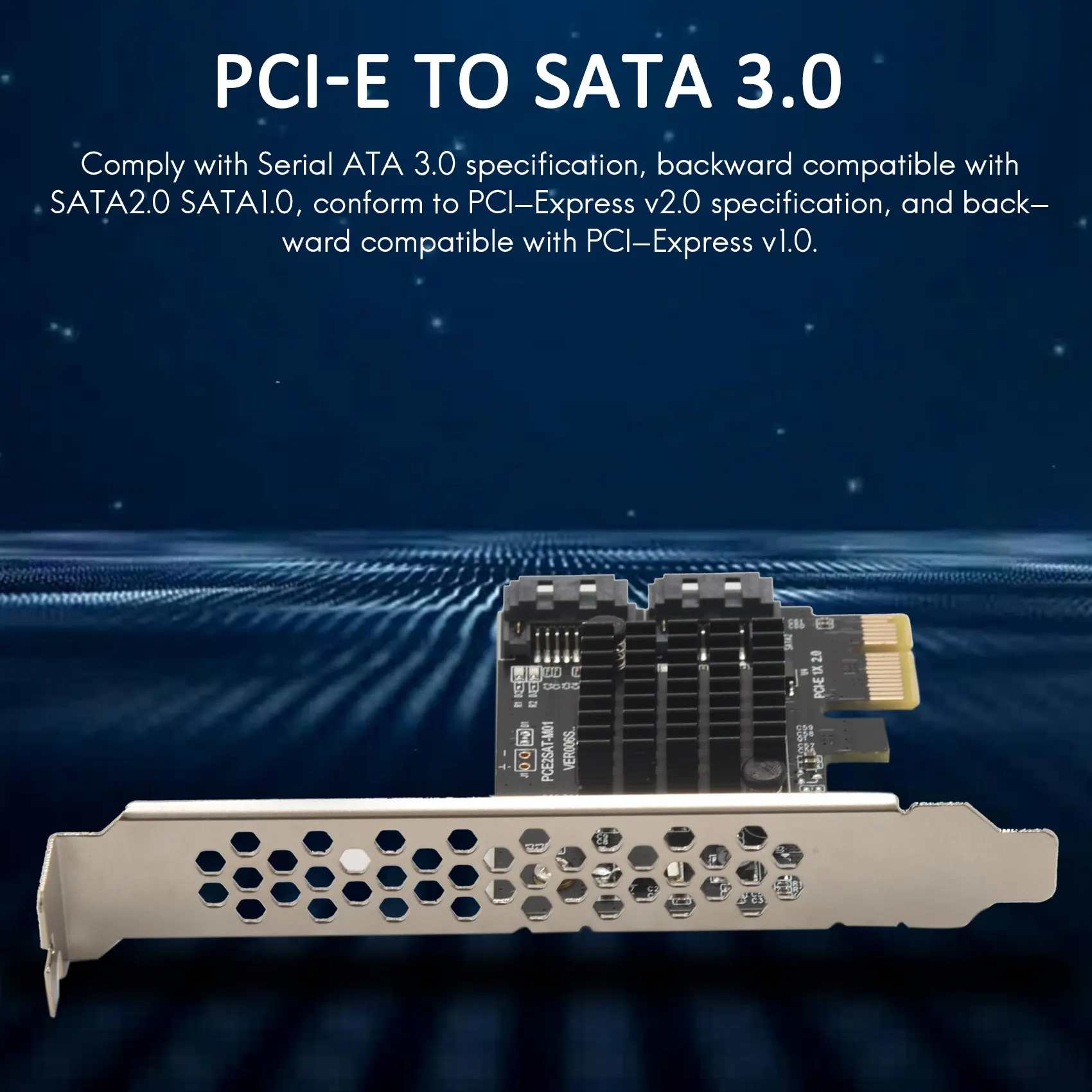 PCI-E To SATA 3.0 Express Riser Card Slot USB PCI-E Expansion Slot Board for Computer Practice Connection Accessories