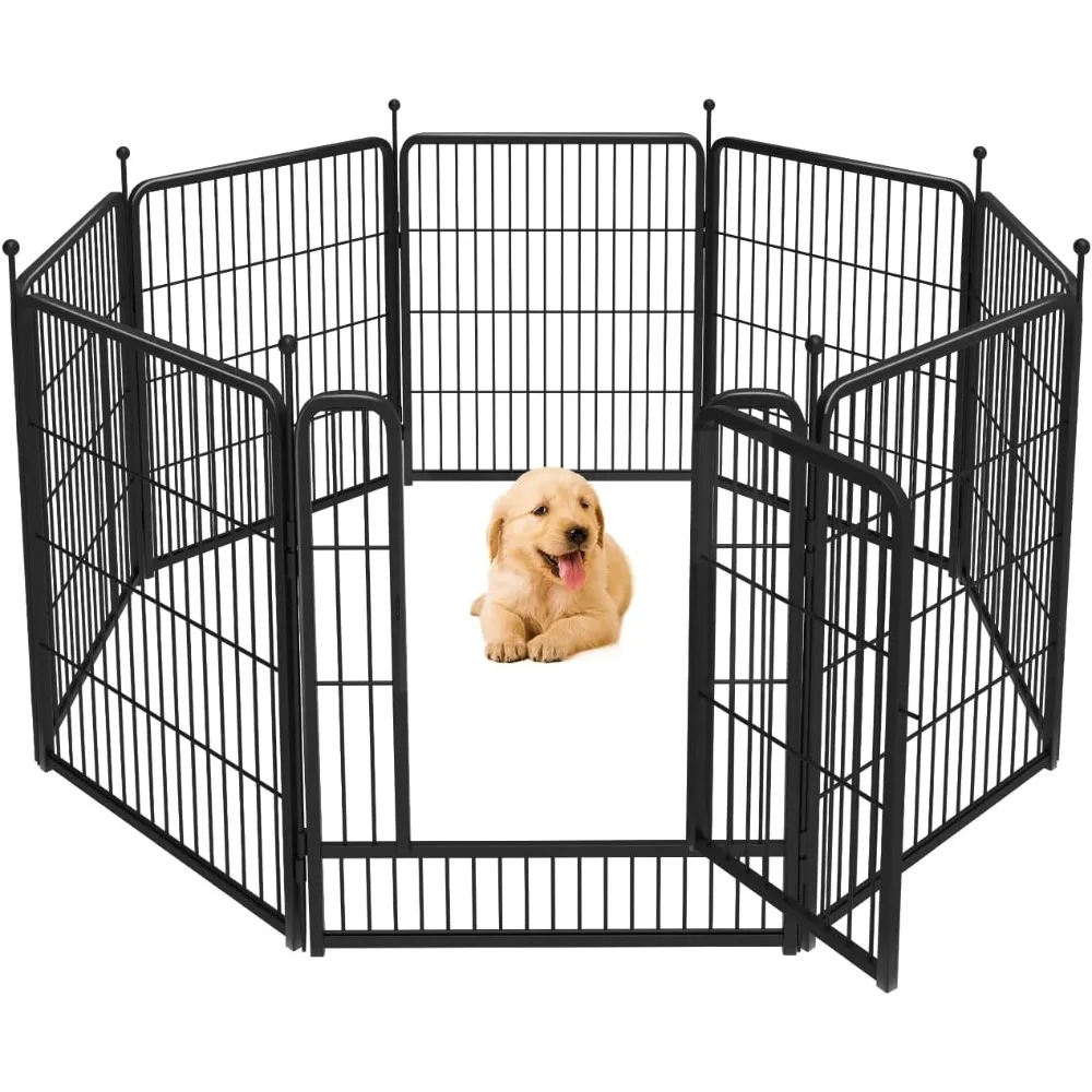 Rollick Dog Playpen for Yard, RV Camping│Patented, 32 inch 8 Panels