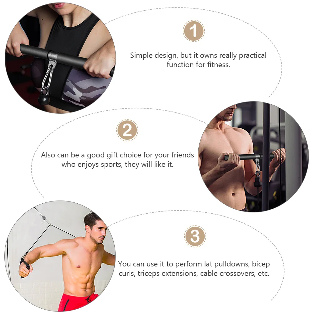 

2Pcs Fitness Muscle Trainer Pull Rope Bicep Exerciser Gym Equipment Practical Function Muscle Trainer