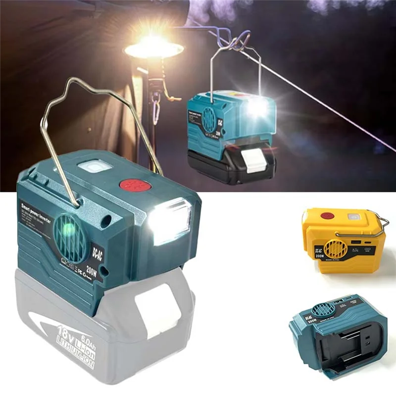 FFYY-LED Adapter Inverter Generator AC 220V Power Tool For 18V Li- Battery For