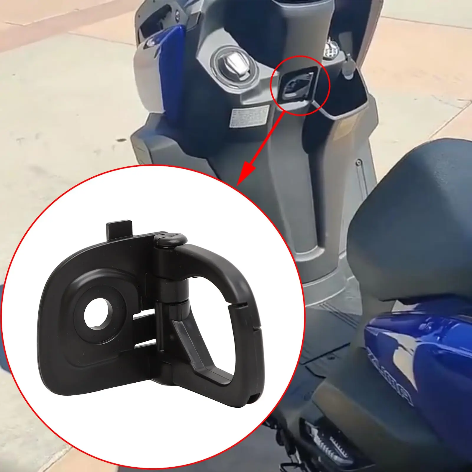 

Motorcycle Helmet Lock Grab Hook Fit for 2022 2023 Yamaha Zuma 125