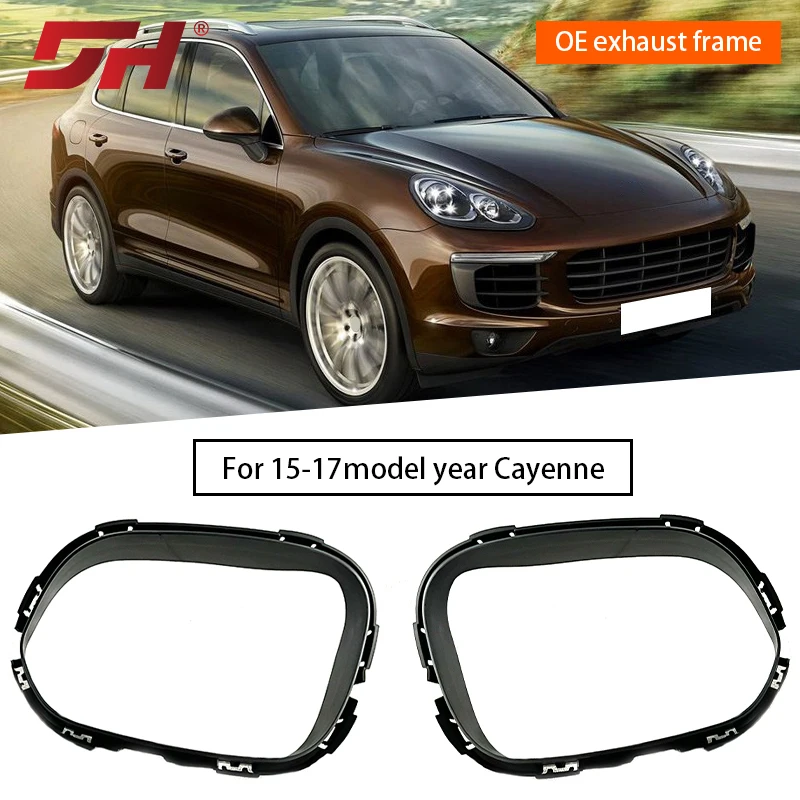 Car rear bumper tailpipe exhaust frame suitable for Porsche Cayenne 958.2 2015-2017 95850583710 95850583810