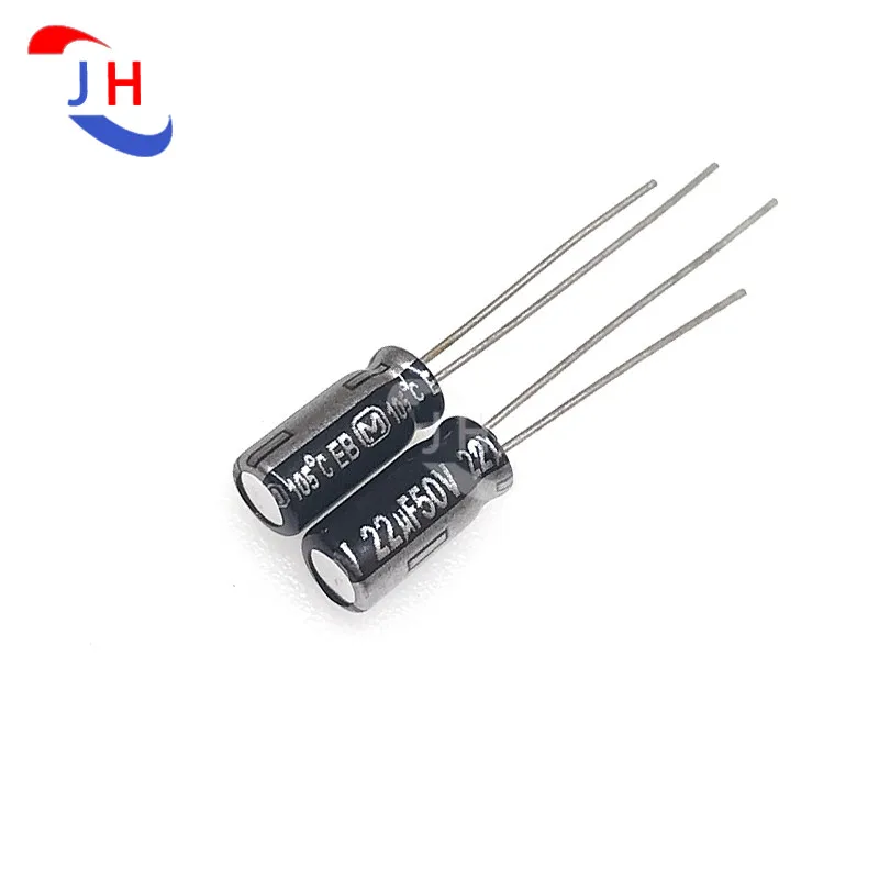 10PCS Electrolytic Capacitor 50v22uf 5*11 EB Series High Frequency And Long life 2.5mm Pin Distance 50V 22UF