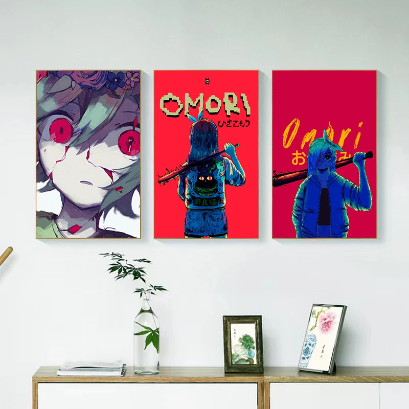 

Posters for Wall Decoration Painting on Canvas Omori Decorative Paintings Wall Decor Anime Home Decorations Poster Room Art