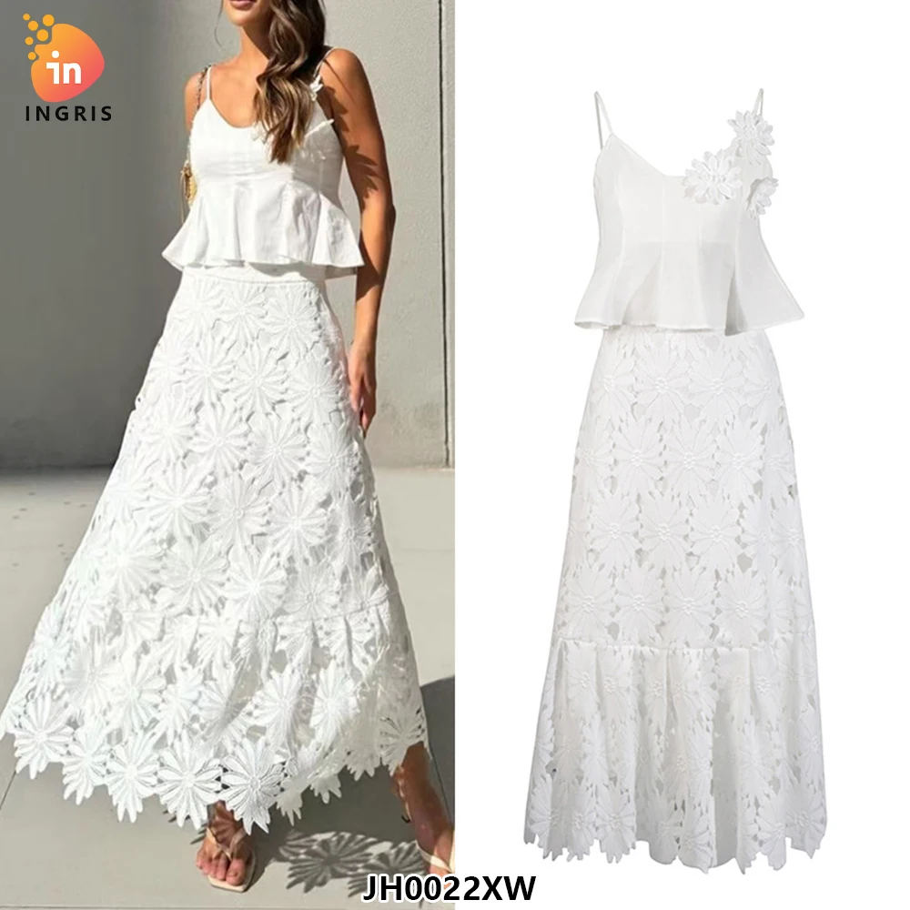 

Latest Pure White Water Soluble African Guipure Cord Lace Fabric With Sequins Nigerian Net Lace Fabric for Bridal Dress Sew