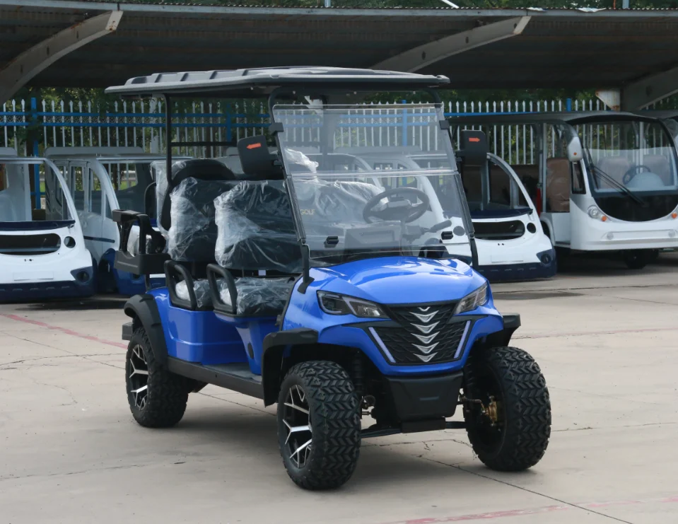 عربات جولف ذات عجلات كبيرة، عربة جولف كهربائية مكيفة الهواء #3