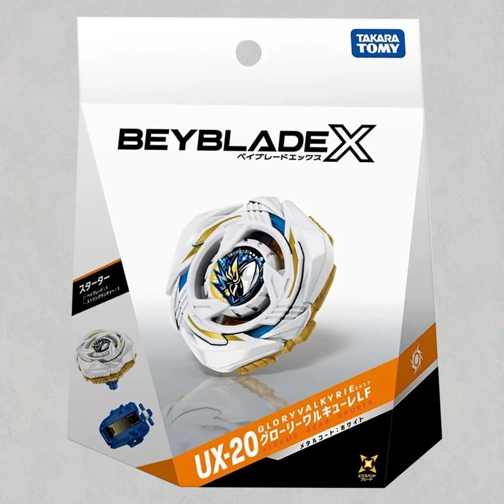 ORIGINAL TAKARA TOMY BEYBLADE X UX-20 Glory Valkyrie LF Starter w/ String Launcher